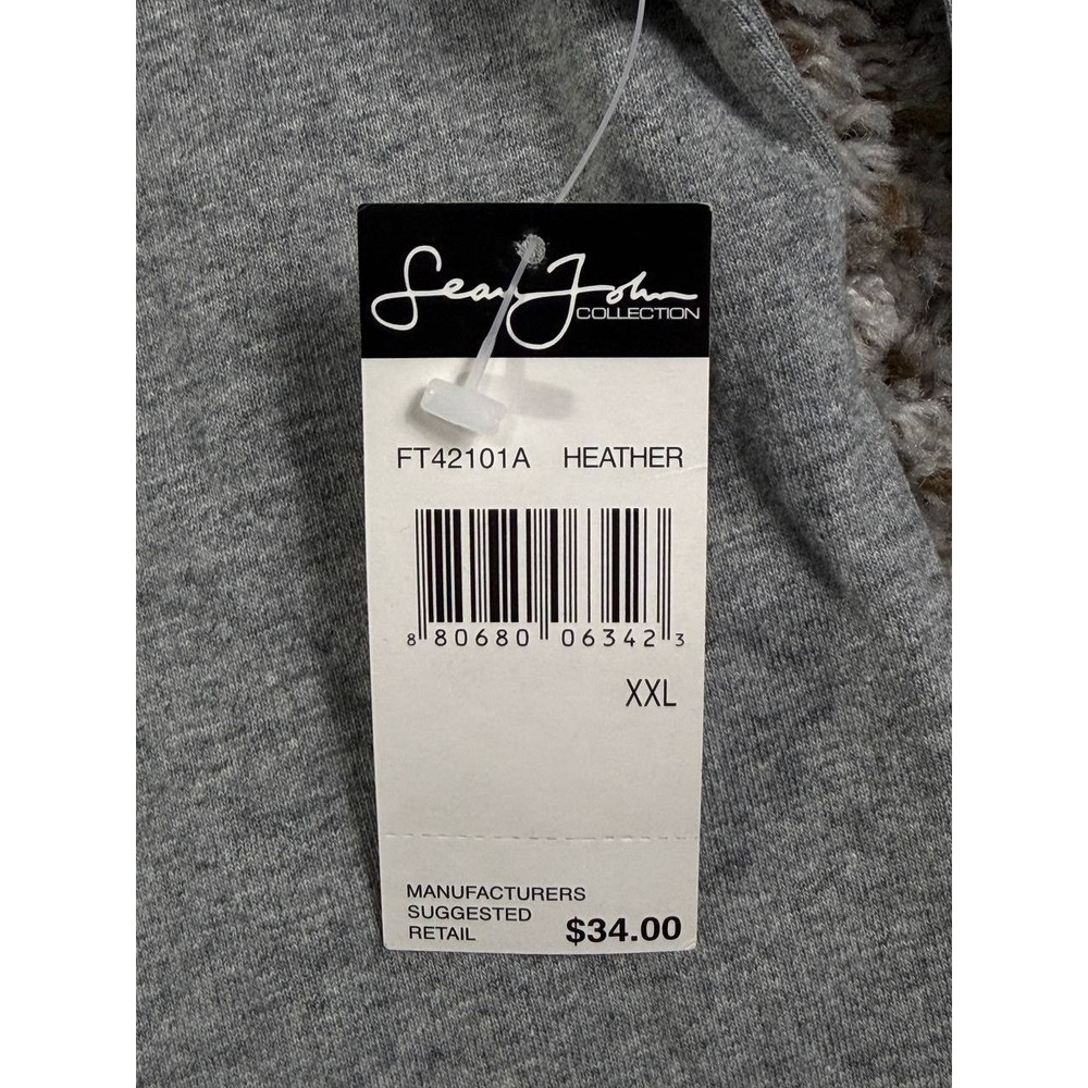 Vintage Y2K Sean John XXL Embroidered Logo Long Sleeve Tee Hip Hop Skate Gray - Picture 6 of 13